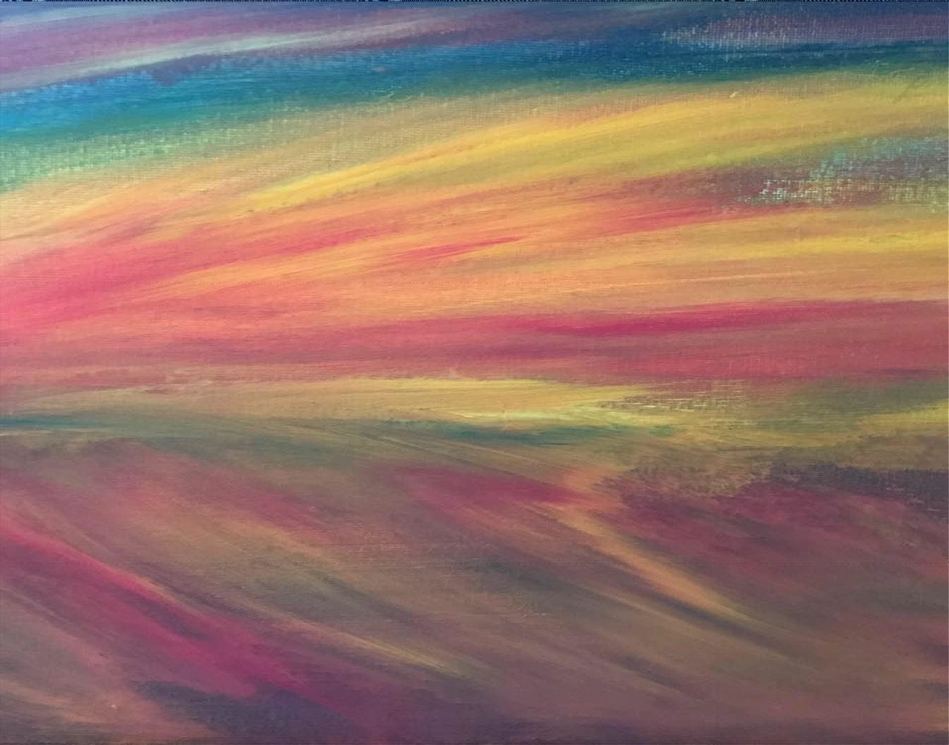 "Streaked Sunset" Original Painting - Art by Don Paone and Friends