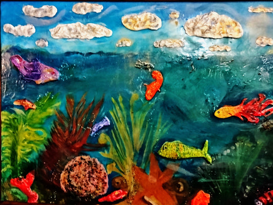 "Oceanic Coraloscity" Original Fine Art Painting
