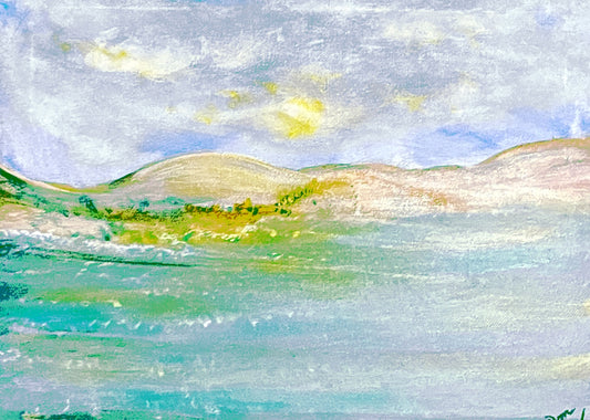 "Race You to the Sandbar" Archival Print