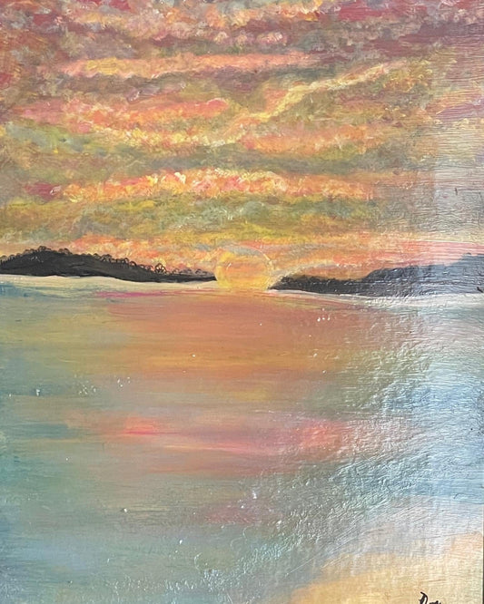 "Pastel Sunset" Original Painting - Art by Don Paone and Friends